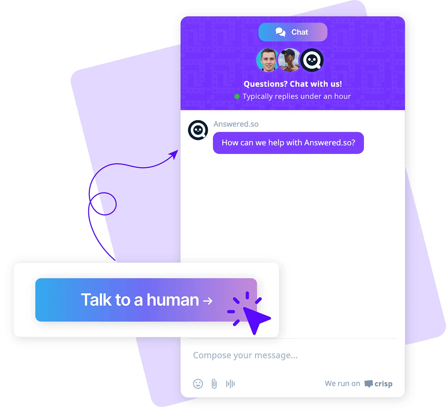 Deliver real-time assistance via live chat